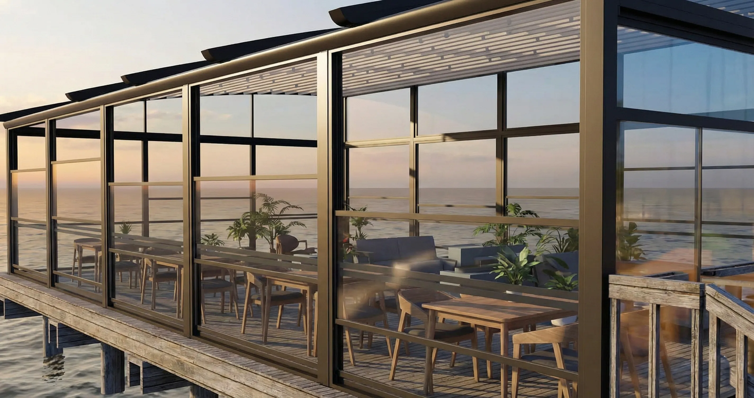 Giyotin Cam Balkon Isı Camlı